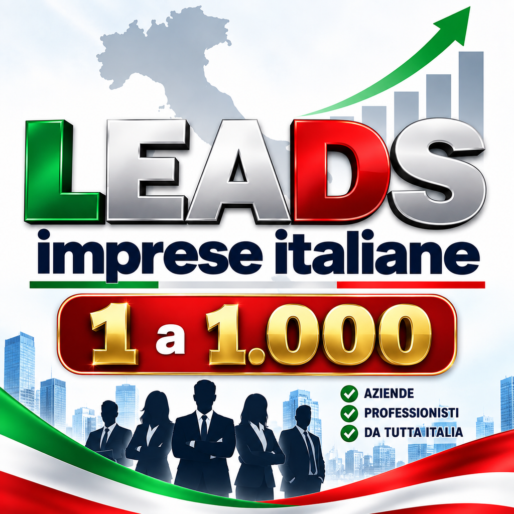 1.000 Leads IMPRESE ITALIANE PROFILATE (da 1 a 1000)